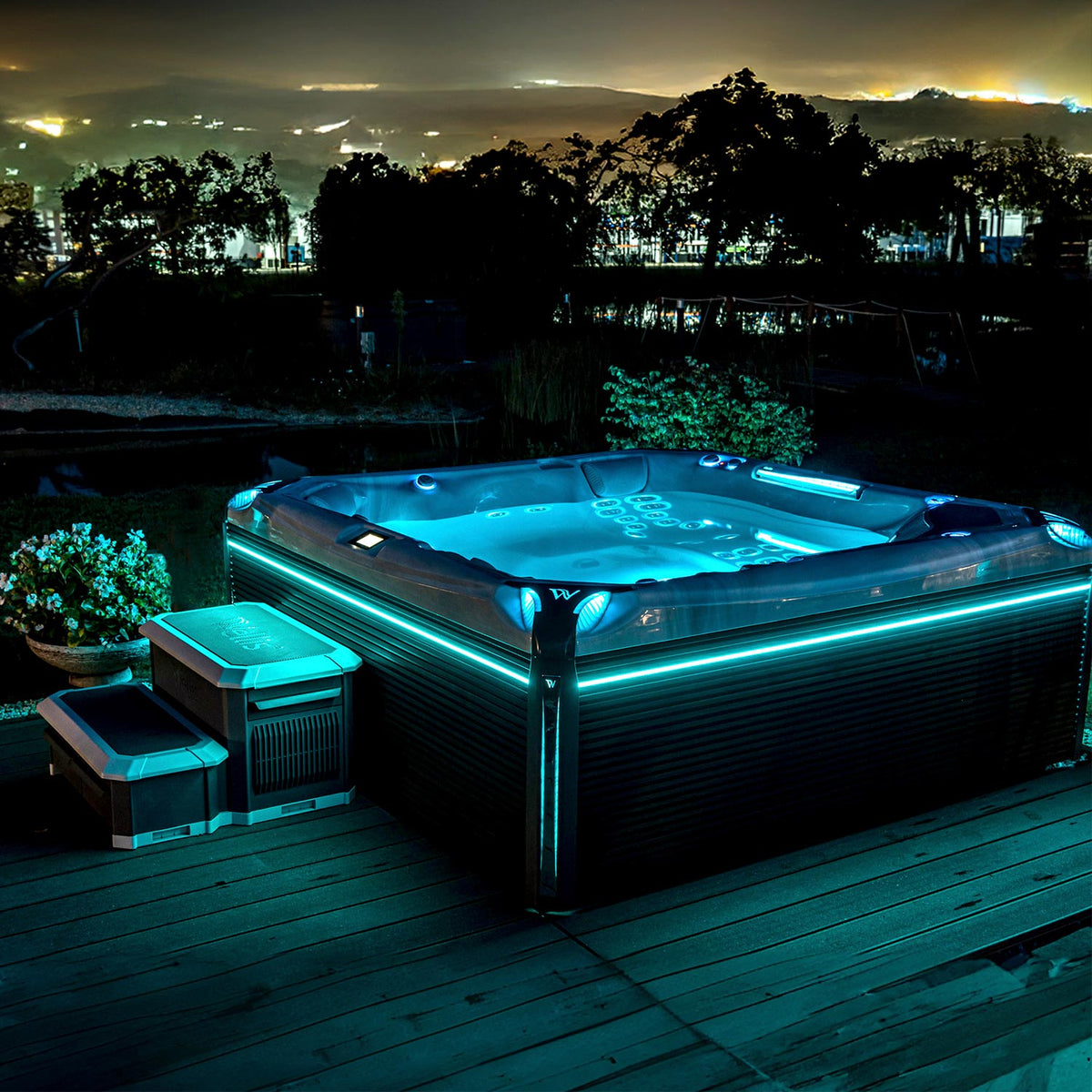 Wellis Everest Life Premium hot tub – outdoor lifestyle
