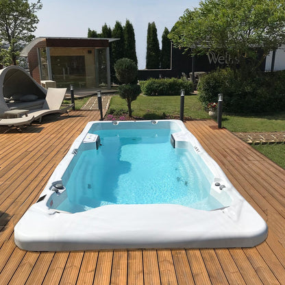 Amazon Riverjet swim spa – backyard pool lifestyle