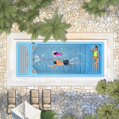 Beach Club Deluxe swim spa – luxury outdoor pool lifestyle