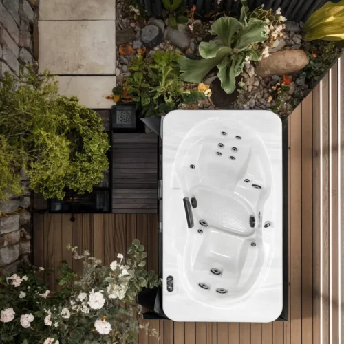 Duet 2-Person Compact Hot Tub - Couples Getaway & Therapy Spa