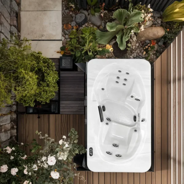 Duet 2-Person Compact Hot Tub - Couples Getaway & Therapy Spa
